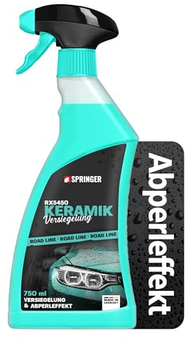 SPRINGER RX5450 Keramikversiegelung 750 ml, Ceramic-Wax | Made in Germany | Oberflächen-Versiegelung Hochglanz | Lackversiegelung mit frischem Glanz & Abperleffekt