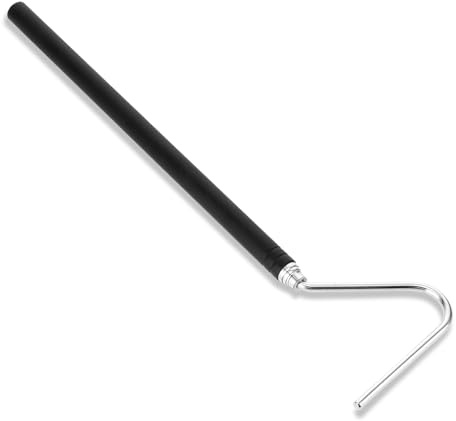 YQQYG Schlangenhaken 101,6 cm Einziehbarer Edelstahl-Grappling-Haken, ausziehbarer Haustierschlange Pick-Up Handling Werkzeug, Pool Skimmer Korb Haken Zubehör für Ball Python