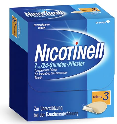 Nicotinell 7 mg/24-Stunden-Pflaster (bisher 17,5 mg) Stärke 3 (leicht), 21 St. Pflaster