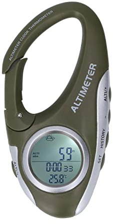 Digitales Barometer, Wettergerät mit Höhenmesser und Hintergrundbeleuchtung, Leichtes Multifunktionswerkzeug für Outdoor Aktivitäten wie Klettern, Wandern und Camping