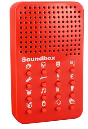 Tomedeks Tomdesk Soundboard Machine Lustige, Geräusche Box, Prank Sound Generator mit 16 Soundeffekten, Lustig Sound Generator für Geschenke, Partys und Pranks Artikel