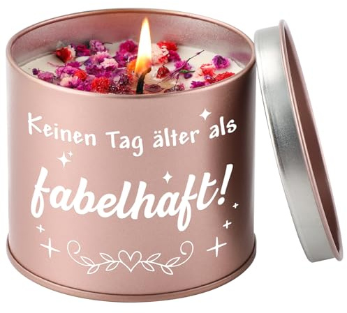 CadeauJoie Geburtstagsgeschenk für Frauen, 9OZ Lavendel Geburtstagskerzen, Geschenke zur Geburt für Frau Freundin Mama Schwester Tochter, Beste Freundin Geburtstag Geschenk