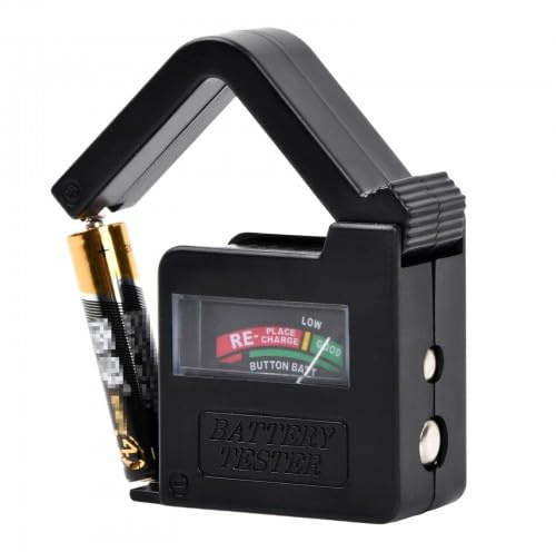 Batteriekapazitätstester, Universal Batterieprüfer, Batterie-Tester mit Analoger Anzeige, Batterietestgerät (Model: BT-168) mit Display für AA AAA C D 9V 1.5V