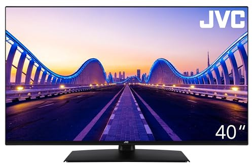 JVC LT-40VF4455 Fernseher 40 Zoll LED TV (100 cm) mit Full HD Auflösung | 2x HDMI | 1x USB | USB-Mediaplayer | Hotelmodus | Frameless Design | Triple-Tuner DVB-C/-S2/-T2 | Modelljahr 2026