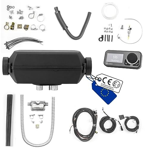 Autoterm Air 2D 2KW 12V Diesel Standheizung Luftheizung Lufterhitzer mit LED - Bedienteil Comfort Control und leiser Kraftstoffpumpe für Wohnmobil Campervan Auto KFZ PKW LKW Boot