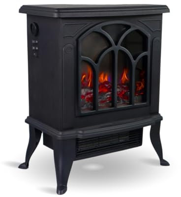 Mobiclinic®, Tragbarer elektrischer standkamin, 900/1800w, Überhitzungsschutz, Leichtgewicht, Dekorativer Kamin, Realistische 3D-Flamme, Regulierbare temperatur, Ira, Für räume ab 25 m2