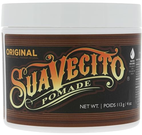 Suavecito Pomade Original Hold, Medium Hold Hair Pomade für Männer, mittlerer Glanz, Wachs auf Wasserbasis, 113 g