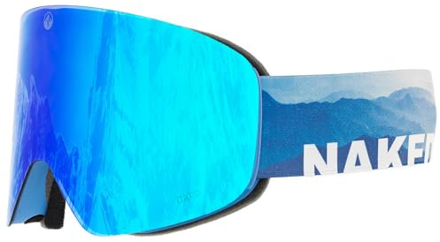 NAKED Optics Skibrille Männer, Ski Brille Frauen, Snowboardbrille (TROOP EVO Misty, ohne Schlechtwetterglas)