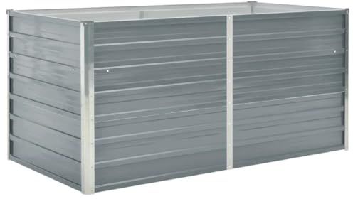 vidaXL Hochbeet Verzinkter Stahl 160x80x77cm Gartenbeet Pflanzbeet Frühbeet
