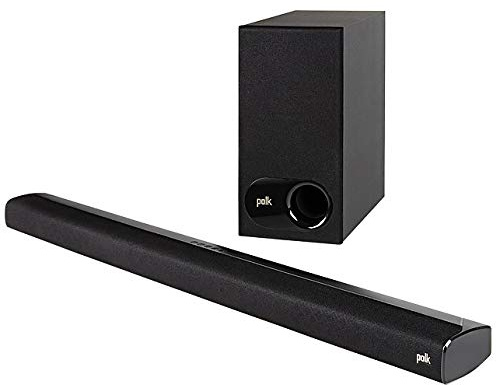Polk Audio Signa S2 TV Soundbar mit Subwoofer, Bluetooth - Schwarz | HDMI ARC, Sound Bar TV mit Bluetooth, Dolby Digital, AUX, Optischer Eingang,