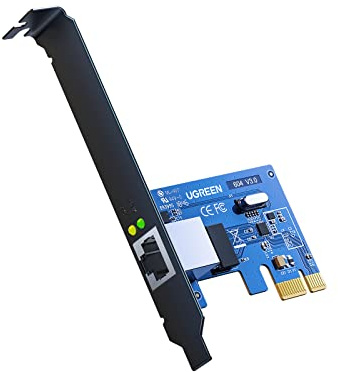 UGREEN PCI Express 1000Mbps PCIe Netzwerkkarte Gigabit Ethernet LAN Karte Netzwerkkarten für PC kompatibel mit Windows 11/10/ 8/7/ Vista/XP