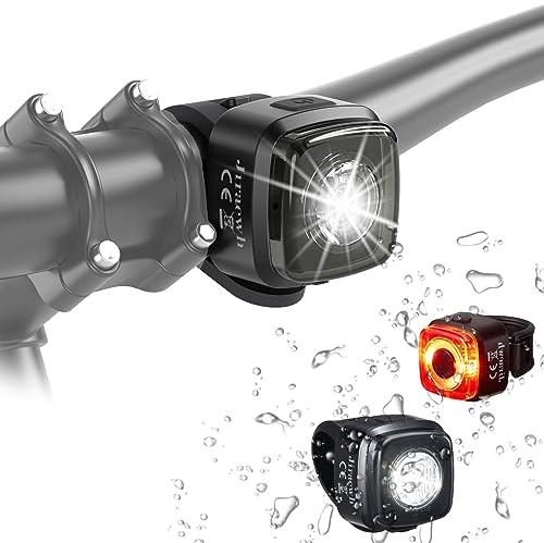 LED Fahrradlichter Set I StVZO zugelassen 600mAh Type-C Aufladbares Fahrrad licht I vorne + hinten Rücklicht Fahrradbeleuchtung I Frontlichter & Rücklicht IPX5 Wasserdicht