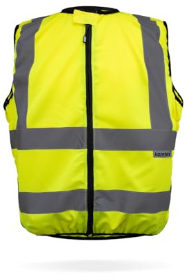 Korntex Hi-Vis Motorradweste, Warnweste Motorradfahrer, KXMOTOGXL, Signal-Gelb XL