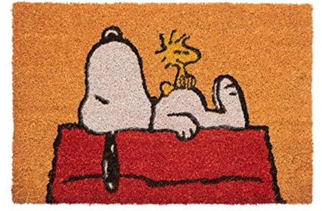 Grupo Erik Fußmatte Schmutzfangmatte 40x60 Peanuts Snoopy - Kokosmatte 40x60 cm - Fussmatte Lustig - Türmatte Snoopy Geschenke Merch Fanartikel