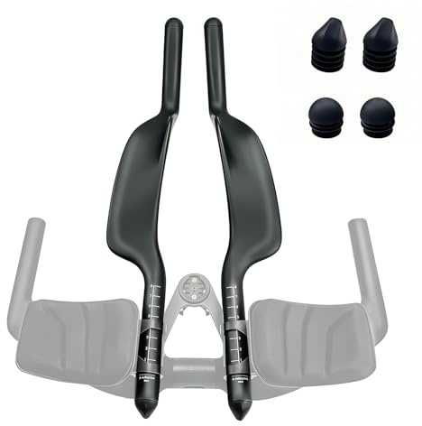 Joxvizx Carbon Fahrrad TT Armlehnen Lenker Aerobars Erweiterung Triathlon Zeitfahren Fahrrad Lenkerendstücke Bullhorn Basislenker 22,2 mm für Straßenzweiräder, TT-Fahrräder, Fixed-Gear, Rennräder