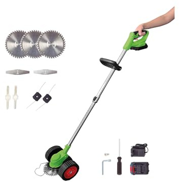 Genius Rotorazer 8in1 Akku Rasentrimmer Gartengerät Set Grün mit Akku & Ladegerät