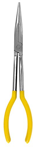 QWORK Gerade Spitzzange, Extra lange, 280mm