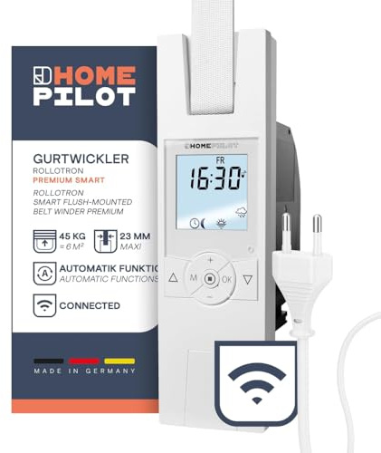 Home Pilot - Gurtwickler Premium smart, Rollladenantrieb kompatibel mit Gateway premium zur smarten App-Steuerung. Nachrüstung | Automatikfunktionen | Sprachsteuerung - 10182345