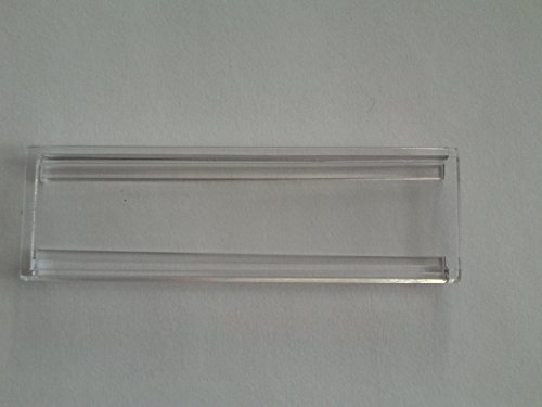 DAD/MSM Standard Namenschild für Briefkasten, Transparent, Zum Einbauen I Türschild, Namensschild Haustür, Briefkastenschild, Haustür Deko