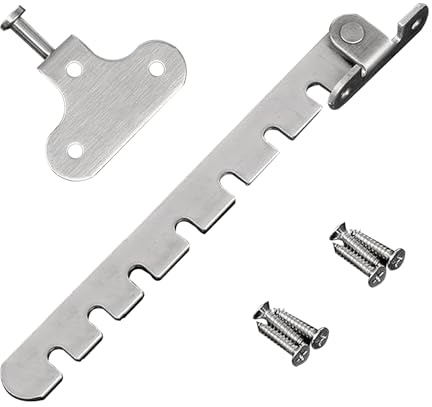 Vueinrg Edelstahl Fensterfeststeller Fenster Kipp Regler Fensterstopper Kippfenster Fensterriegel Zuschlagschutz Kippschere Fensterkippsicherung Kippfensterschutz zum Einstellen der Fensteröffnung