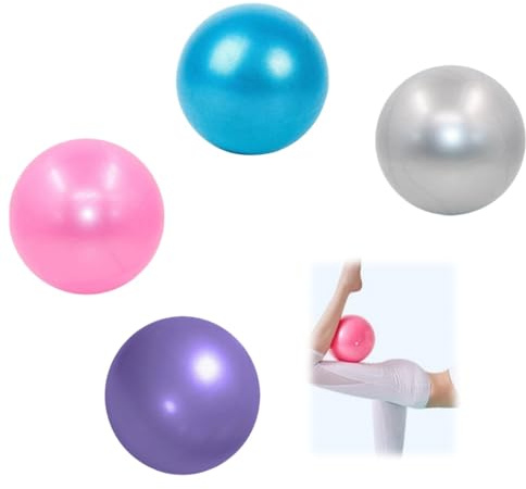 Acrylic 4 Stück Pilatesball, 25 cm Yoga-Ball, rutschfest, Balance Sportball, nützlich für Gymnastik und Fitnessübungen zu Hause