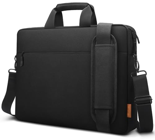 ZYB Wasserdicht Laptoptasche 17 Zoll Notebook Tasche 17-17.3 Zoll Hülle | Laptop Tasche für 17-17.3 MacBook Pro Lenovo HP Dell ASUS MSI Acer etc Laptophülle 17-17.3 Zoll Schultertasche-Schwarz