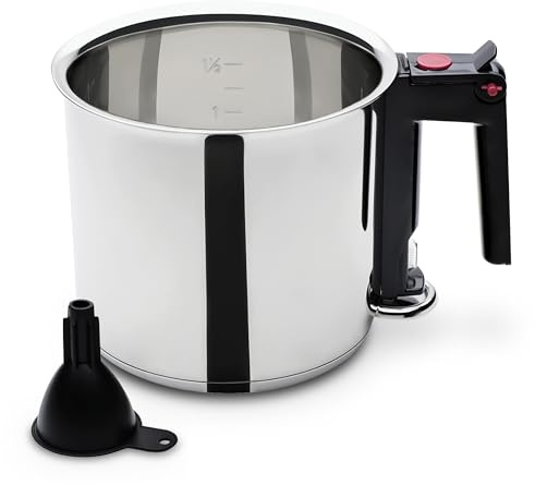 GSW 983167 Simmertopf Wasserbadkocher 1,5 L -inklusivive Einfülltrichter, Edelstahl, silber, 16 cm 2 Einheiten