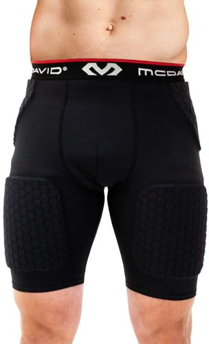 McDavid Unisex Hex Basketball-Hose Shorts, Schwarz (Black/737), M, 737-BL-M