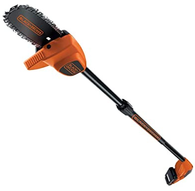 BLACK+DECKER Astschere Teleskop Heckenschere Hochentaster für Reichweite bis 4m / geeignet für schwer erreichbare Äste/Schnelle Höhenanpassung, einfache Lagerung / 18V Teleskopsäge - GPC1820L20