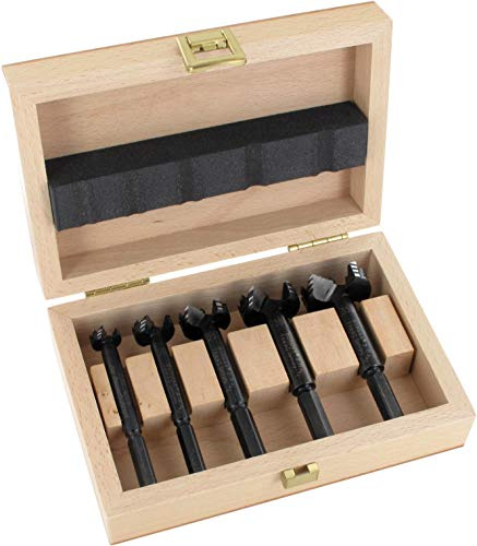 FAMAG Bormax 2.0 WS-Forstnerbohrersatz 5-teilig D=15,20,25,30,35mm im Holzkasten