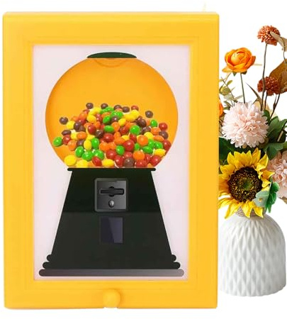 Süßigkeiten Spender Rahmen, Candy Dispenser Picture Frame, Wandmontierter Süßigkeitenspender Bilderrahmen, Süßigkeiten Aufbewahrung für Zuhause Küche Wohnzimmer Schreibtisch Wanddeko