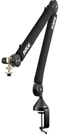 RØDE PSA1+ Professionelles Gelenkarmstativ für Studioanwendungen mit innovativem Federsystem, Neopren, Schwarz