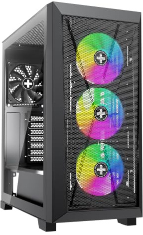 Xilence Xilent X X912.ARGB ATX Gaming PC Gehäuse, 3X 120mm ARGB Lüfter