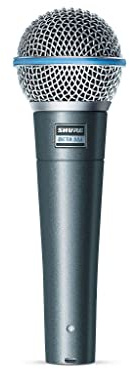 Shure BETA 58A Gesangsmikrofon - Dynamisches Mikrofon mit Supernierencharakteristik für Bühne und Studio, inklusive verstellbarem Stativadapter A25D