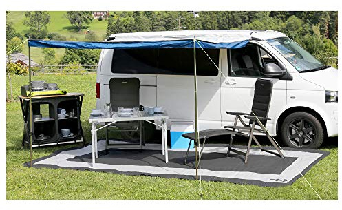 Brunner Zeltteppich Balmat Premium, 7 x 2,5 m grau, weiß