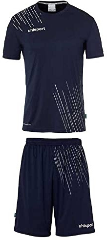 Uhlsport Jungen Score 26 Fußball Trikot-Set - Fußball-Set Bestehend Aus Trainings-Shirt Und Trainings-Hose, Marine/Weiß, 152 EU