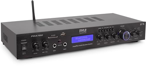 PyleUsa Home Audio Amplifier Home Theater Power Stereo Receiver, Surround Sound, PDA7BUEU, EU-Modell