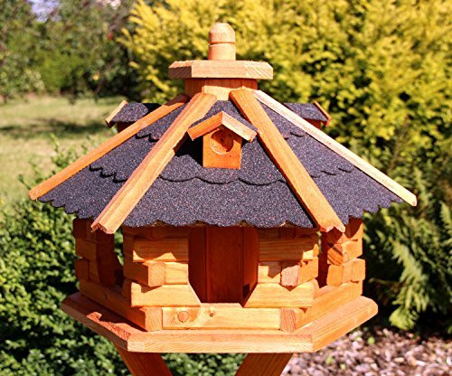 Vogelhaus mit Bitumenschindeln Typ 4 (schwarz)