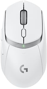 Logitech G G309 LIGHTSPEED kabellose Gaming-Maus, leicht, LIGHTFORCE-Hybridschalter, HERO 25K-Sensor, über 300 Stunden Akkulaufzeit mit AA-Batterie, 6 programmierbare Tasten, PC und Mac - Weiß