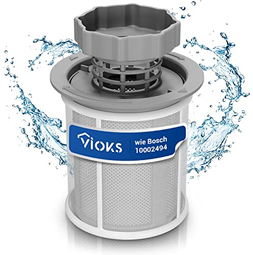 VIOKS Sieb Set 3-teilig Ersatz für Siеmens Filter 427903 00427903 10002494 00492046 Sieb Filter Grobsieb Feinsieb Mikrofilter für Bosch Spülmaschine Geschirrspüler Siеmens Neff Constructa Bauknеcht