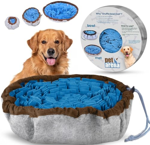 PET ARENA Schnüffelteppich Hund – Schnüffelmatte zur Förderung Beste Materialien - extrem widerstandsfähiges Intelligenzspielzeug für Hunde - größenverstellbar und waschbar