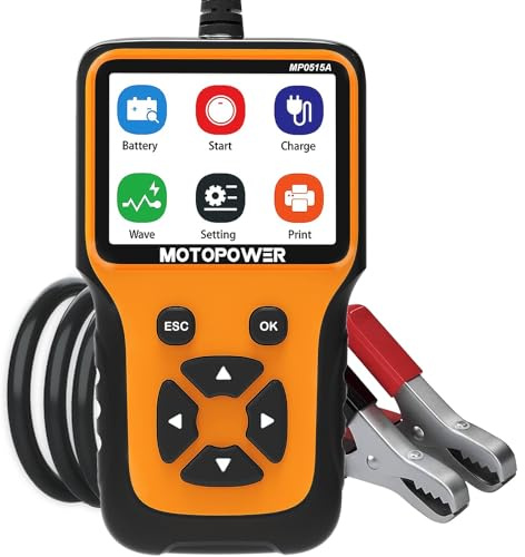 MOTOPOWER MP0515A 12V 100-2000 CCA Autobatterietester Ladesystem Analysator und Generatorprüfgerätmaschinenanalysator