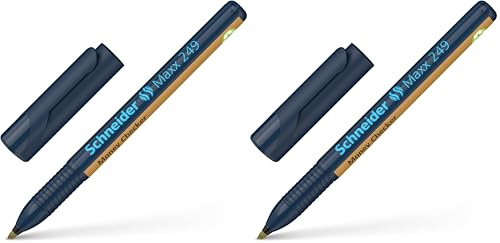 Schneider 124900 Maxx 249 Money Checker (Strichstärke: 1+3 mm, Geldschein-Prüfstift) 1 Stück (Packung mit 2)