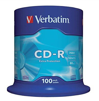Verbatim CD-R Extra Protection 700 MB - 52-fache Brenngeschwindigkeit - Extraschutz - hohe Lebensdauer - 100 Stück Spindel
