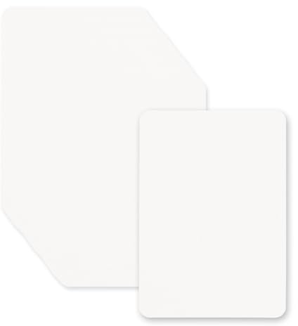 Leucasa 60 Stück A6 Kraftpapier Karten 10.5X14.8CM Postkarten Blanko 300g/m²Druckbar Karteikarten A6 Blanko für DIY Kreative,Hochzeitseinladungen,Dankeskarten（Weiß）