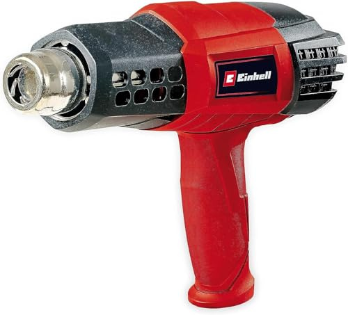 Einhell Heißluftpistole TE-HA 2000 E | 2000 W | 3 Temperaturstufen 50-550° | Luftmengenschalter | Kaltstufe | umfangreiches Düsenzubehör