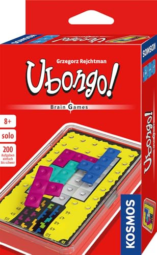 Kosmos Ubongo! Brain Games, Knobel-Spaß für 1 Person | Gehirn-Jogging mit 200 Aufgaben, verschiedene Levels, handliche Box für unterwegs