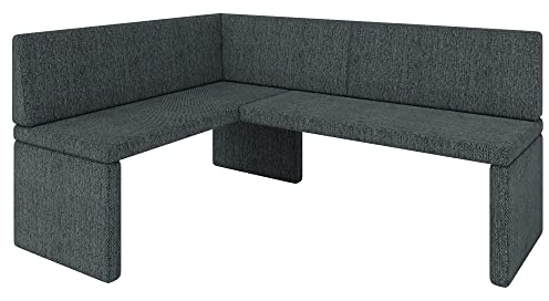 Eckbank Akiko Corner Bench - Eckbankgruppe für Ihrem Esszimmer, Küche modern, Sitzecke, Essecke. Perfekt für Küche, Büro und Rezeption. Solide und Starke Verarbeitung. (INARI 96, 128x168cm Links)