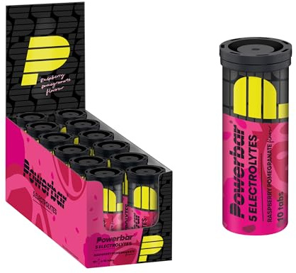 Powerbar - 5 Electrolytes - Himbeere Granatapfel - Brausetabletten mit 5 Elektrolyten - 10 Stück (12er Pack)