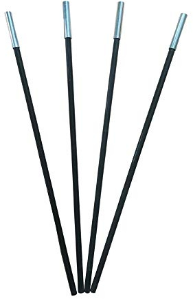4er Set Fiberglasstangen Ø13mm x 65cm Zeltstangen Fiberglasstäbe Glasfaser kürzbar